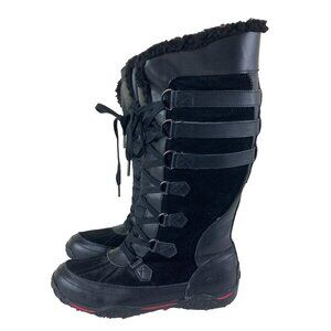 Pajar Canada Grip Women 8 / 8.5 Tall Leather Insulated Waterproof Winter Boots